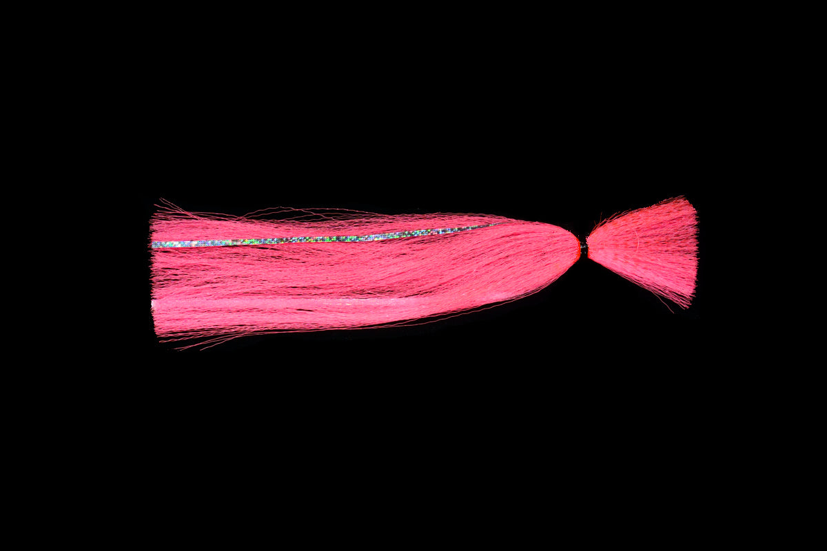 Pink Trolling Witch. These Gulfstream Lures are made with high quality nylon streamers. These trolling streamers are the perfect compliment to rig with ballyhoo, belly strips, squid, etc. used as sailfish lures, dolphin lures, tuna lures, wahoo lures, and kingfish lures. Trolling Lures and Trolling Streamers. Trolling Skirts and Trolling Rigs. Trolling for dolphin, trolling for wahoo.