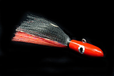 Red and Black Deep Jig, gulfstream lures, bottom jigs, bottom lures, grouper lures, snapper lures, amberjack lures, shark lures, halibut lures