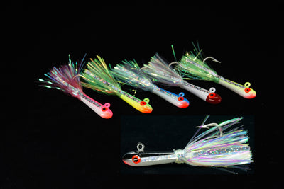 Collection of Flash Minnows in assorted color combinations. Gulfstream Lures, Spanish mackerel lures, ladyfish lures, snapper lures, dolphin lures, best baitfish lures, blue runner lures, best baitfish lures
