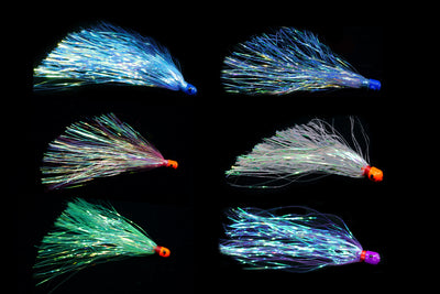 Collection of Flash Witches in assorted colors, gulfstream lures, best trolling lures, drifting baits, drifting lures, dolphin lures, sailfish lures, wahoo lures, 