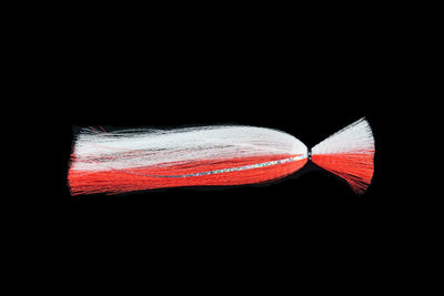 Red and White Trolling Witch. These Gulfstream Lures are made with high quality nylon streamers. These trolling streamers are the perfect compliment to rig with ballyhoo, belly strips, squid, etc. used as sailfish lures, dolphin lures, tuna lures, wahoo lures, and kingfish lures. Trolling Lures and Trolling Streamers. Trolling Skirts and Trolling Rigs. Trolling for dolphin, trolling for wahoo.