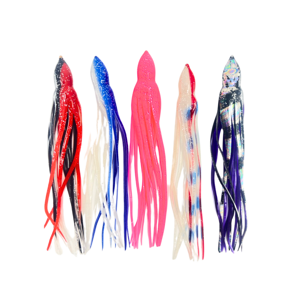 Trolling Marlin 12 Inch (Includes 2 Skirts) Squid Trolling Lure Lure Skirts