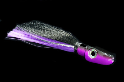 Black and Purple Wahoo Slayer lure. This Gulfstream Lures trolling lure is the ultimate lure for wahoo. It is also used as a Kingfish lure and tuna lure. A great saltwater trolling lure. Wahoo Trolling Lure