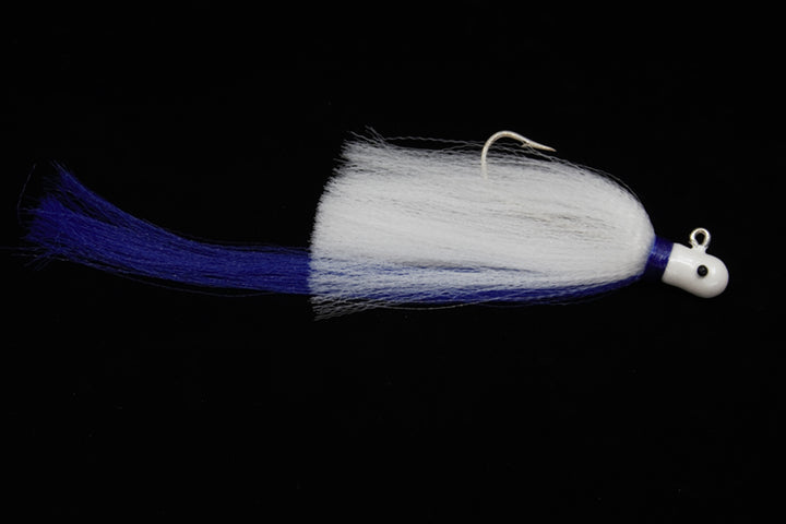 fish hawk panfish lures Gulfstream Lures Flair Hawk Jigs, 2 oz. / White/White/Blue
