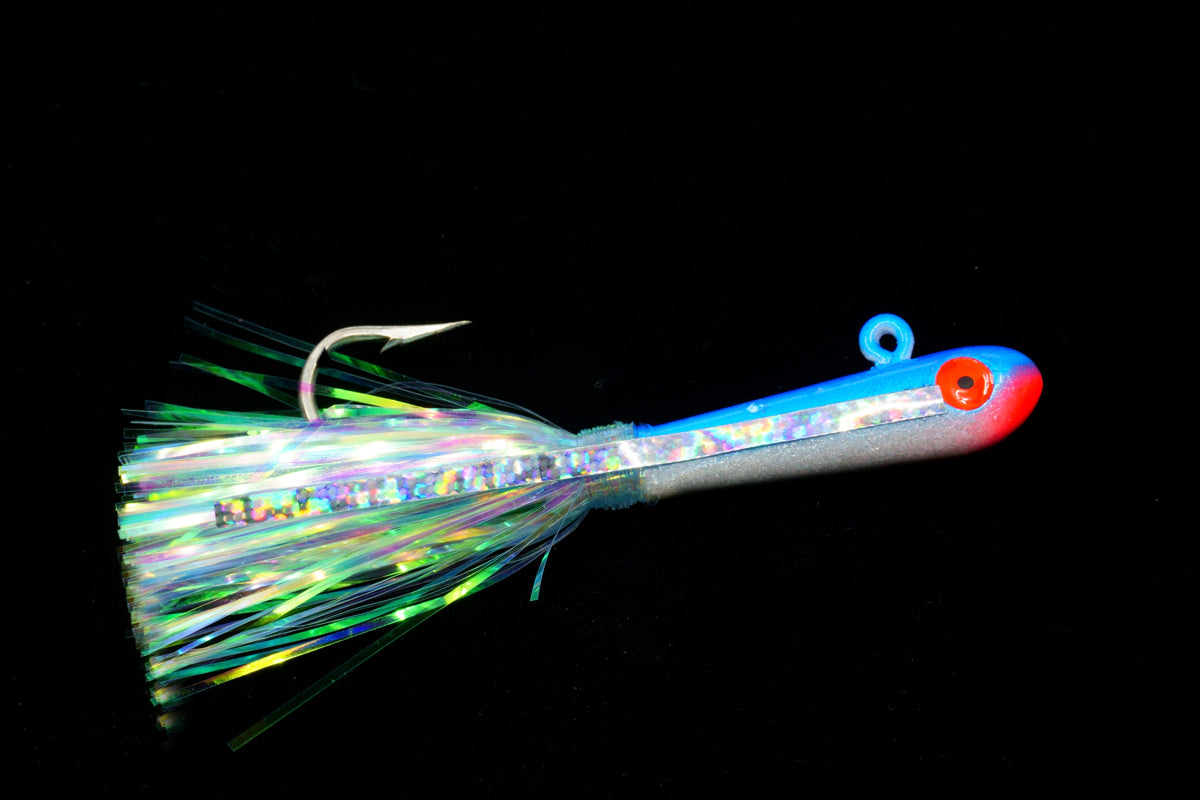 Blue Flash Minnow Lure, Gulfstream Lures, Spanish mackerel lures, ladyfish lures, snapper lures, dolphin lures, best baitfish lures, blue runner lures, best baitfish lures