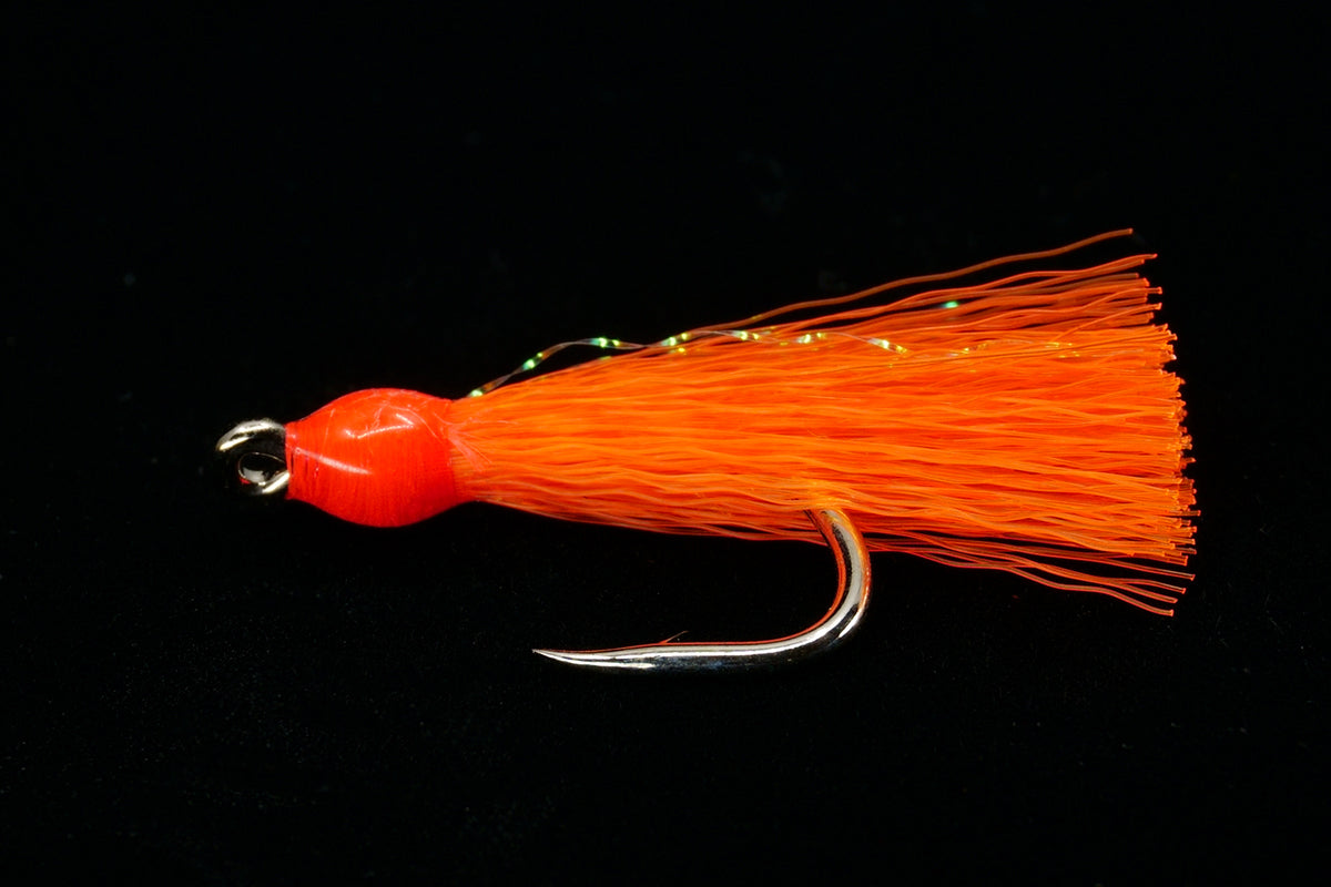 Orange High Jinx Teasers, gulfstream lures, bait lures, ladyfish lures, blue runner lures, yellow snapper lures, goggle eye lures, salt water lures